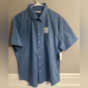 Sonoma Light Blue Patterned Button Down Shirt